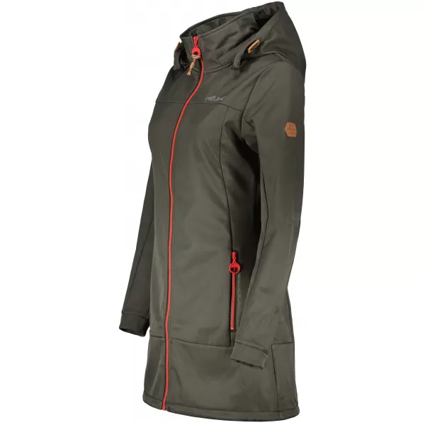  Ženski softshell kaput ALTISPORT CIARA KAKI/CRVENA 