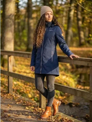 Ženski softshell kaput ALTISPORT CIARA TAMNOPLAVA/SREBRNA