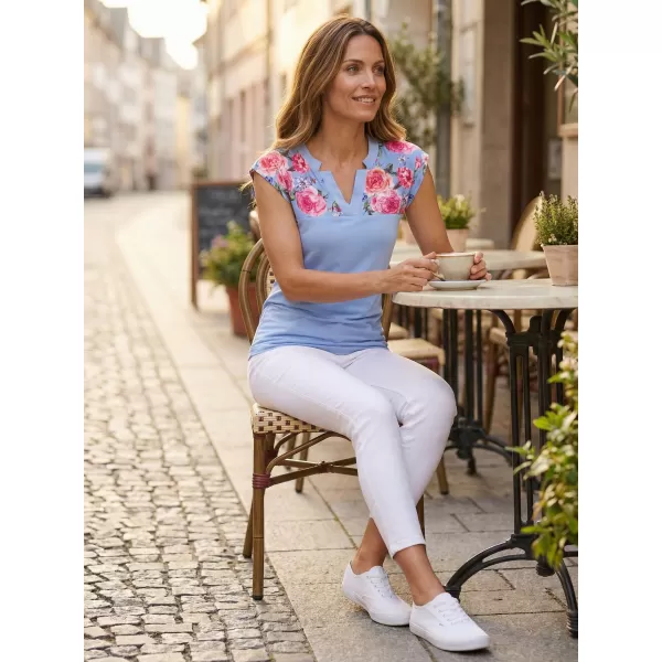  Ženska majica kratkih rukava ALTISPORT CLARA PLAVA 