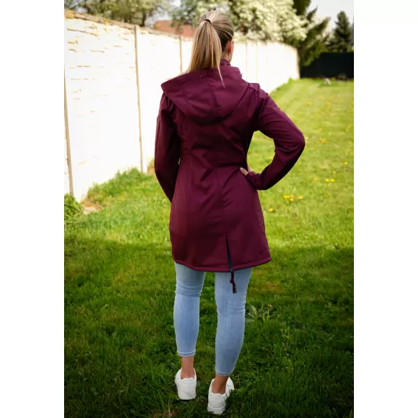  Ženski softshell kaput ALTISPORT CIARA BORDO/LJUBIČASTA 