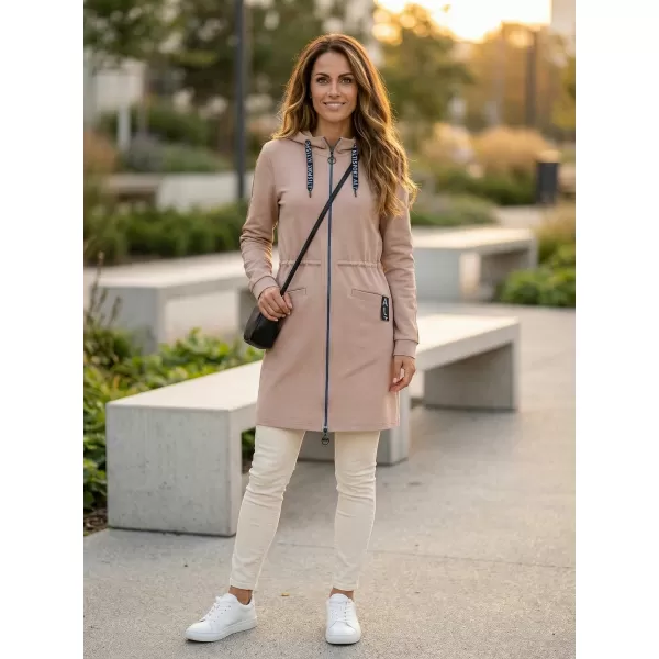  Ženski sweatshirt ALTISPORT CELIA BEŽ/PLAVA 