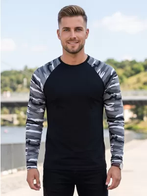 Muška majica s dugim rukavima ALTISPORT NoPrint NP/ALM661 MASKIRNO SIVA