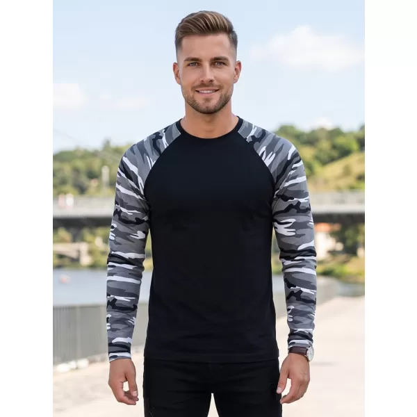  Muška majica s dugim rukavima ALTISPORT NoPrint NP/ALM661 MASKIRNO SIVA 
