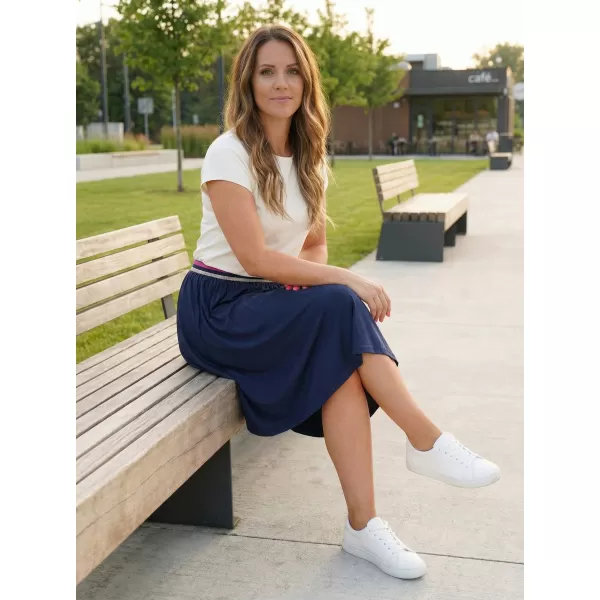  Ženska suknja KIXMI SIDNEY TAMNOPLAVA 