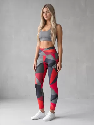 Ženske duge premium tajice ALTISPORT VOJ/ALW007LEG01 CRVENA