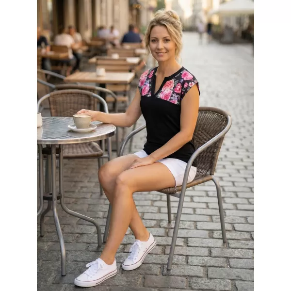  Ženska majica kratkih rukava ALTISPORT CLARA CRNA 