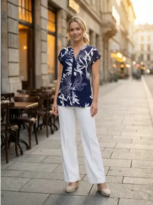 Ženska bluza ALTISPORT CAITY TAMNOPLAVA