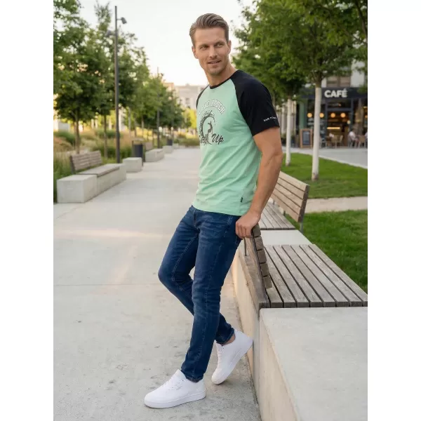  Muška majica kratkih rukava SAM 73 ESTEBAN MT 841 BOSILJAK 