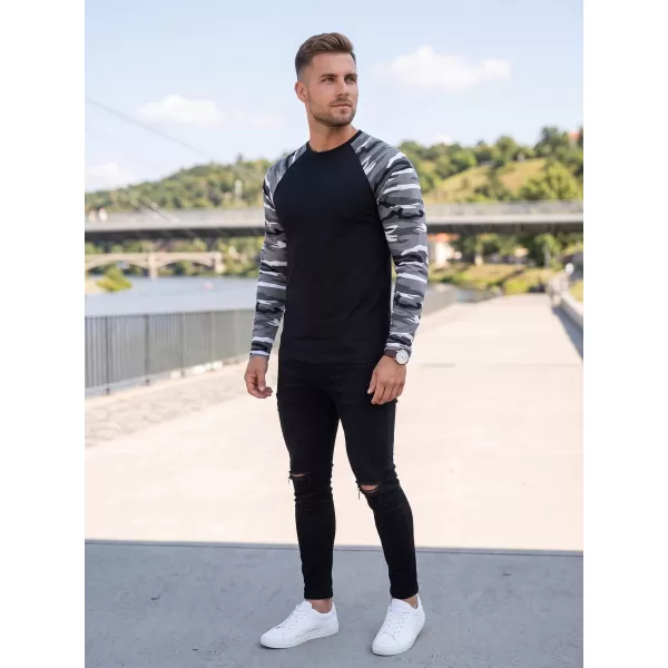  Muška majica s dugim rukavima ALTISPORT NoPrint NP/ALM661 MASKIRNO SIVA 