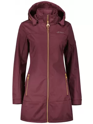 Ženski softshell kaput ALTISPORT CIARA TAMNOCRVENA