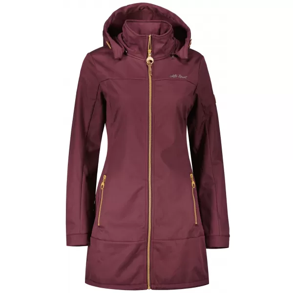  Ženski softshell kaput ALTISPORT CIARA TAMNOCRVENA 