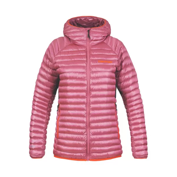  Ženska jakna HANNAH MANTIS HOODY SUNCEM POLJUBLJEN KORAL 
