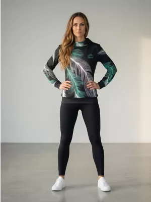 Ženska premium funkcionalna majica ALTISPORT VOJ/ALW001MI01 CRNO/TIRKIZNO