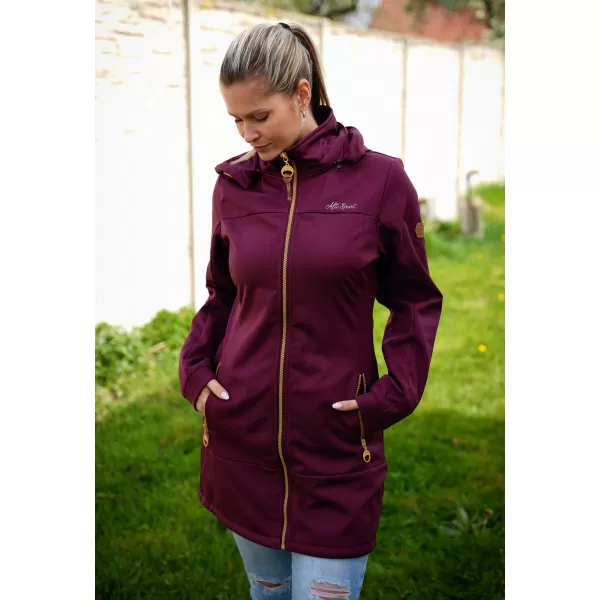  Ženski softshell kaput ALTISPORT CIARA TAMNOCRVENA 