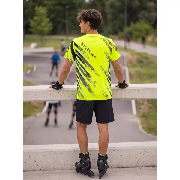  Muška funkcionalna premium majica ALTISPORT VOJ/ALM028TR01 NEON ŽUTA 