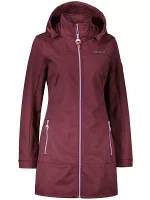 Ženski softshell kaput ALTISPORT CIARA BORDO/LJUBIČASTA
