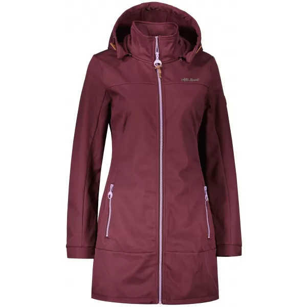  Ženski softshell kaput ALTISPORT CIARA BORDO/LJUBIČASTA 