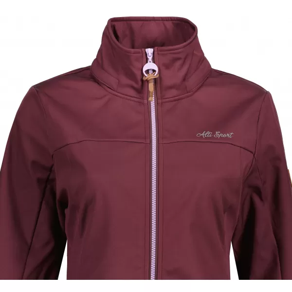  Ženski softshell kaput ALTISPORT CIARA BORDO/LJUBIČASTA 
