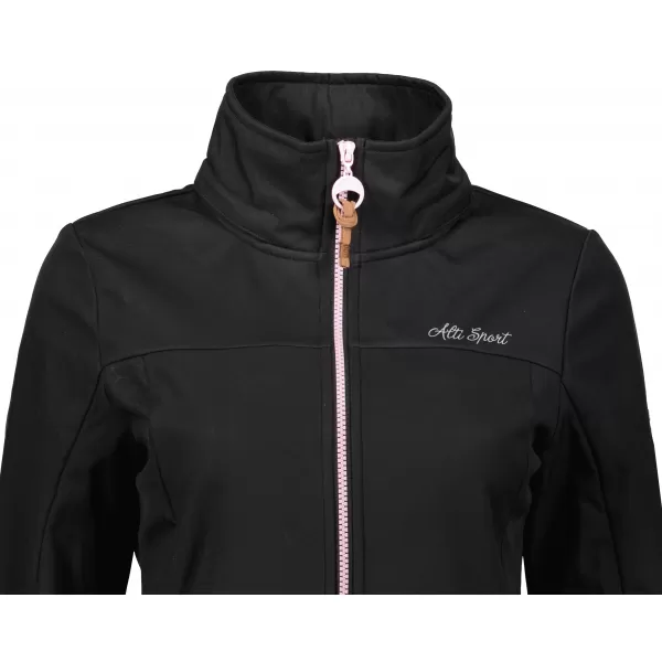  Ženski softshell kaput ALTISPORT CIARA CRNO/RUŽIČASTO 