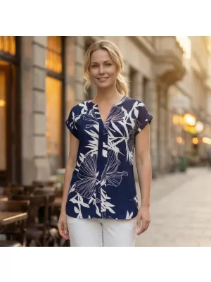 Ženska bluza ALTISPORT CAITY TAMNOPLAVA