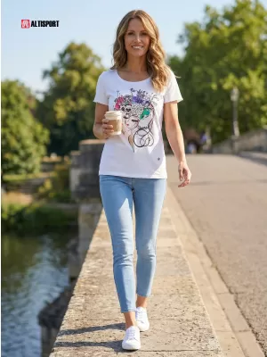 Ženska majica kratkih rukava KIXMI SINDY CRNO