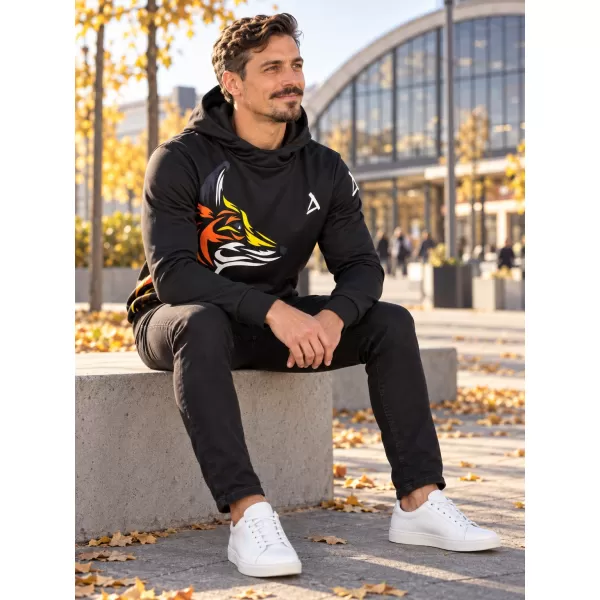  Muška premium funkcionalna majica ALTISPORT VOJ/ALM029MI01 CRNA I ŽUTA 