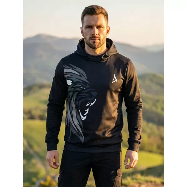  Muška premium funkcionalna majica ALTISPORT VOJ/ALM029MI01 CRNA I BEŽ 