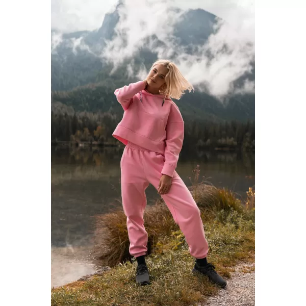 Ženska pamučna trenirka NORDBLANC BOYFRIEND NBSPL7888 RUŽIČASTA 