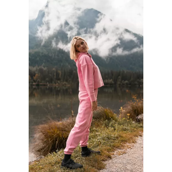  Ženska pamučna trenirka NORDBLANC BOYFRIEND NBSPL7888 RUŽIČASTA 