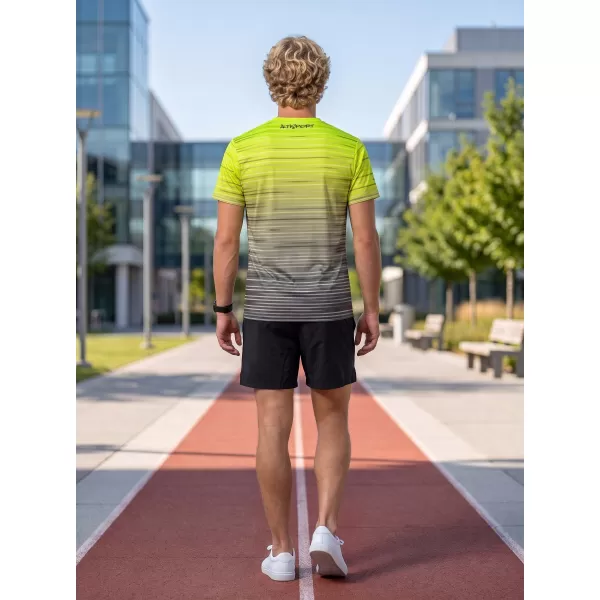  Muška premium funkcionalna majica ALTISPORT VOJ/ALM031TR01 CRNA/FLUO ŽUTA 