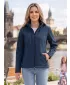 Ženska softshell jakna ALTISPORT NoPrint NP/ALW125 TAMNOPLAVA