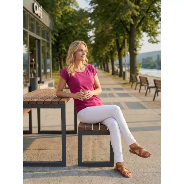 Ženska majica kratkih rukava ALTISPORT NP/ALW021 FUKSIJA CRVENA 