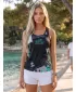 Ženska premium funkcionalna majica bez rukava ALTISPORT VOJ/ALW009TIL01 CRNO/TIRKIZNO