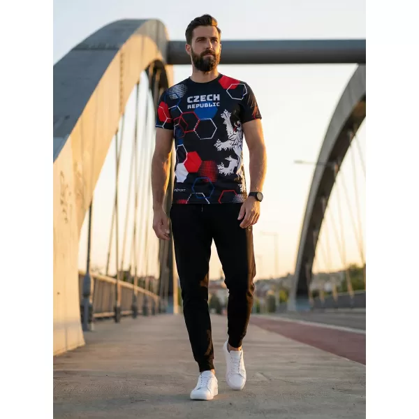  Muška premium funkcionalna majica ALTISPORT x CZE VOJ/ALM036TR01 HEKSA CRNA 