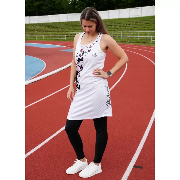  Ženska vrhunska funkcionalna haljina s prslukom ALTISPORT VOJ/ALW022SAT01 BIJELA 