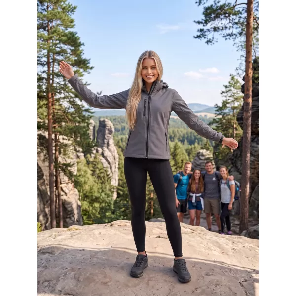  Ženska softshell jakna ALTISPORT NoPrint NP/ALW125 TAMNO SIVI ODSJAJI 