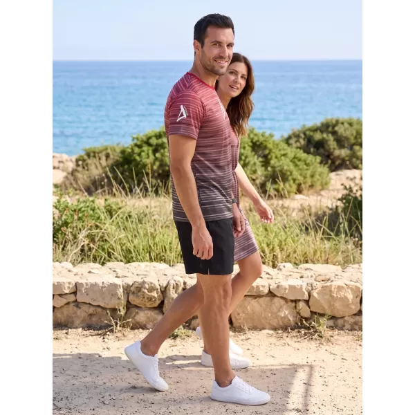  Muška premium funkcionalna majica ALTISPORT VOJ/ALM031TR01 CRNO/BORDO 