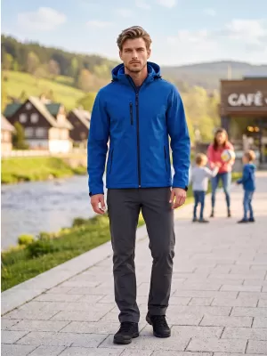 Muška softshell jakna ALTISPORT NoPrint NP/ALM225 KRALJEVSKO PLAVA