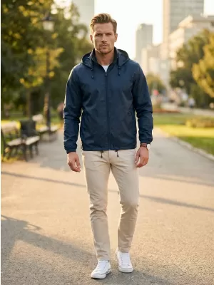 Unisex vjetrovka ALTISPORT NoPrint NP/ALU425 TAMNOPLAVA