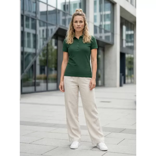  Ženska majica s kragnom ALTISPORT NP/ALW012 TAMNOZELENE 