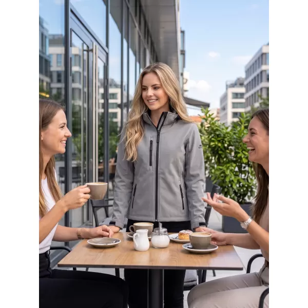  Ženska softshell jakna ALTISPORT NoPrint NP/ALW125 ČELIČNO SIVA 