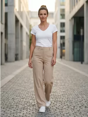Ženska majica kratkih rukava ALTISPORT NoPrint NP/ALW261 BIJELA