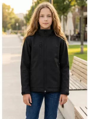 Dječja softshell jakna ALTISPORT NoPrint NP/ALK535 CRNA