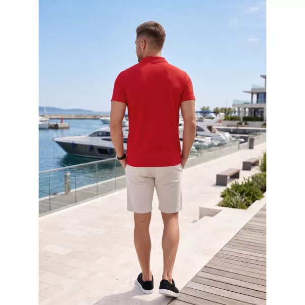  Muška majica s kragnom ALTISPORT NoPrint NP/ALM712 CRVENA 