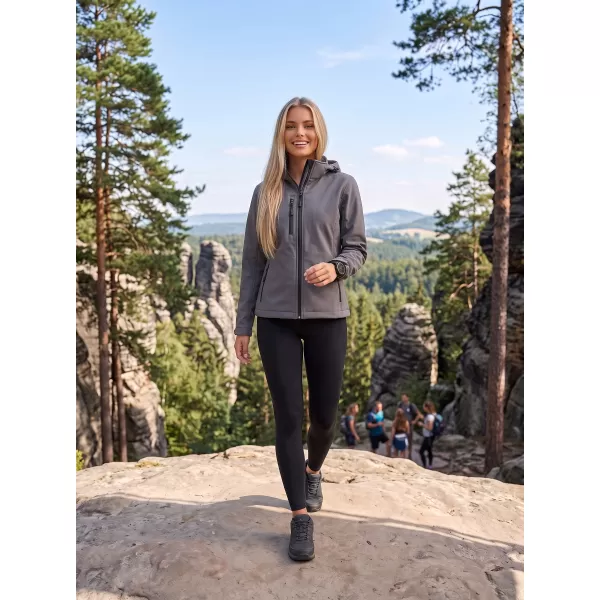  Ženska softshell jakna ALTISPORT NoPrint NP/ALW125 TAMNO SIVI ODSJAJI 