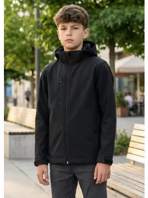 Dječja softshell jakna ALTISPORT NoPrint NP/ALK535 CRNA