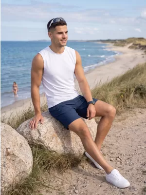 Muška funkcionalna majica bez rukava ALTISPORT NoPrint NP/ALM028 BIJELA