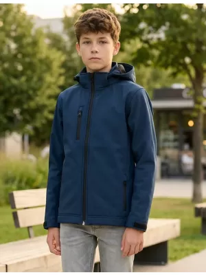Dječja softshell jakna ALTISPORT NoPrint NP/ALK535 TAMNOPLAVA