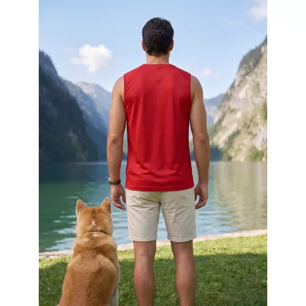  Muška funkcionalna majica bez rukava ALTISPORT NoPrint NP/ALM028 CRVENA 