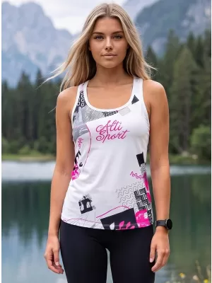 Ženska premium funkcionalna majica bez rukava ALTISPORT VOJ/ALW009TIL01 BIJELA